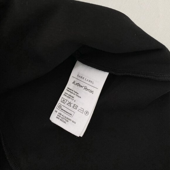 Other Stories V-cut Plunging Modal Stretch Bodysuit Black Size 2 - Picture 7 of 11